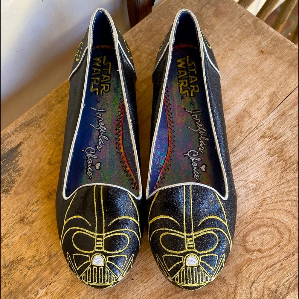 IRREGULAR CHOICE🪐STAR WARS Darth Vader Flats NEW!